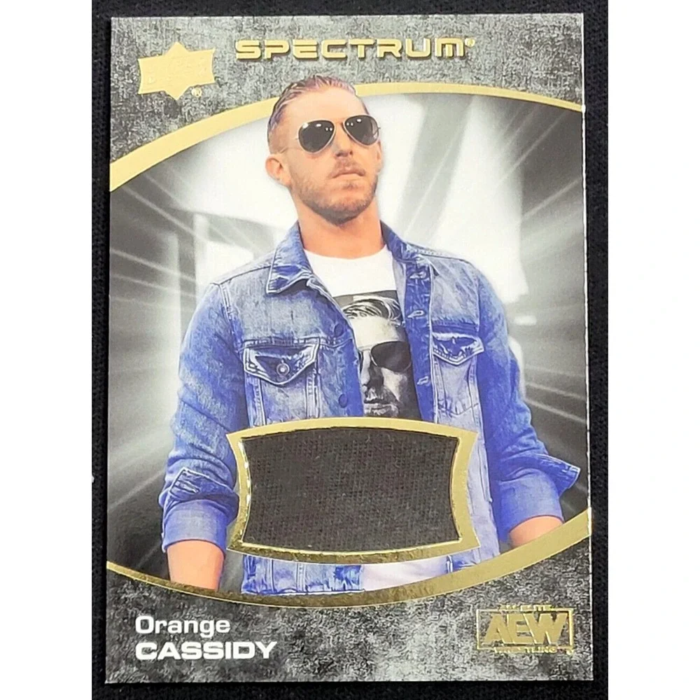 2021 UPPER DECK AEW SPECTRUM DARK  ORANGE CASSIDY #D 22/25  EVENT WORN‎ RELIC